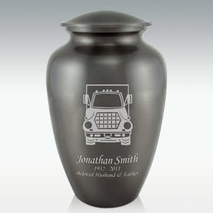 Semi Truck Classic Cremation Urn - Engravable