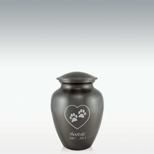 Small Paws On My Heart Pet Cremation Urn - Engravable