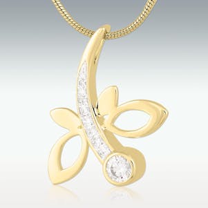 Firebug Solid 14k Gold Cremation Jewelry - Engravable