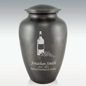 Wine Bottle Classic Cremation Urn - Engravable