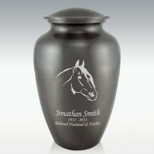 Stallion Classic Cremation Urn - Engravable