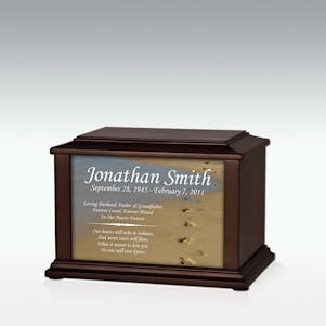 Small Footprints In The Sand Infinite Impression Cremation Urn