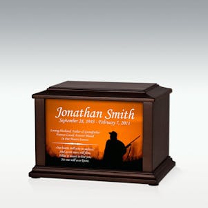Small Hunting Infinite Impression Cremation Urn - Engravable
