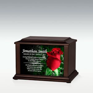 Small Rose Infinite Impression Cremation Urn - Engravable