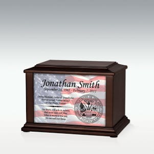 Small Department of the Army Infinite Impression Cremation Urn