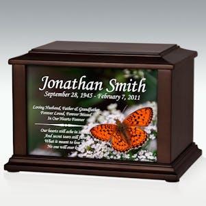 Large Motyl Butterfly Infinite Impression Cremation Urn