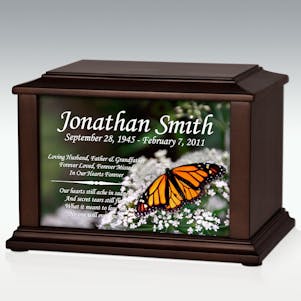 Large Monarch Butterfly Infinite Impression Cremation Urn