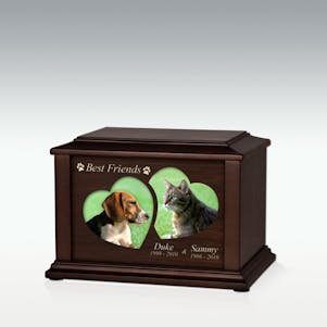 Small Best Friends Adoration Pet Cremation Urn - Engravable