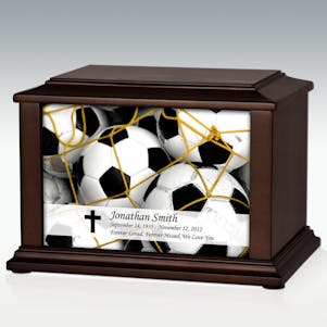 Large Soccer Balls Infinite Impression Cremation Urn-Engravable