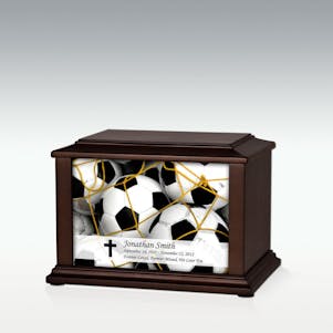 Small Soccer Balls Infinite Impression Cremation Urn-Engravable