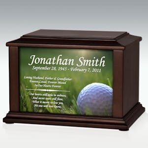 Large Golf Ball Infinite Impression Cremation Urn - Engravable