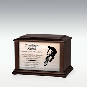 Small BMX Infinite Impression Cremation Urn - Engravable