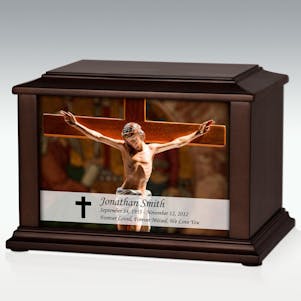 Large Jesus On The Cross Infinite Impression Cremation Urn