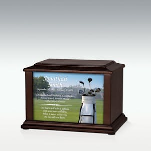 Small Golf Bag Infinite Impression Cremation Urn - Engravable