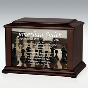 Large Chess Infinite Impression Cremation Urn - Engravable