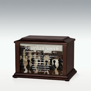 Small Chess Infinite Impression Cremation Urn - Engravable
