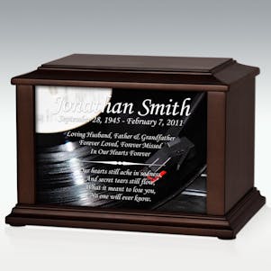 Large Record Player Infinite Impression Cremation Urn-Engravable