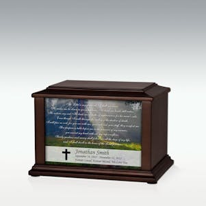Small Psalm 23 Infinite Impression Cremation Urn - Engravable