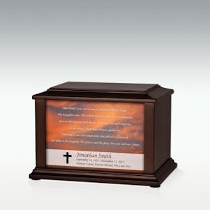 Small Lord's Prayer Infinite Impression Cremation Urn-Engravable