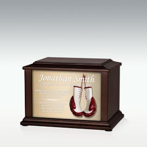 Small Boxing Gloves Infinite Impression Cremation Urn-Engravable