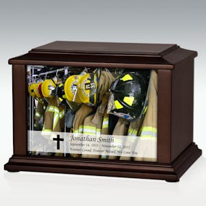 Large Firefighter Infinite Impression Cremation Urn - Engravable