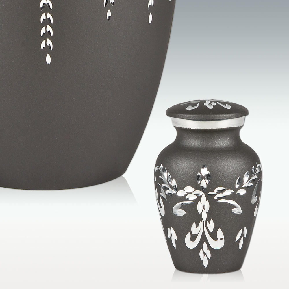 Fancy Flourish Keepsake Cremation Urn