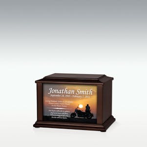 XS Motorcycle Infinite Impression Cremation Urn - Engravable