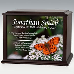 XL Motyl Butterfly Infinite Impression Cremation Urn-Engravable