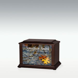 XS Fall Leaves Infinite Impression Cremation Urn - Engravable