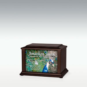 XS Peacock Infinite Impression Cremation Urn - Engravable