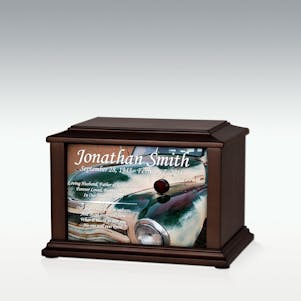 Small Classic Car Infinite Impression Cremation Urn - Engravable