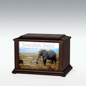 Small African Elephant Infinite Impression Cremation Urn