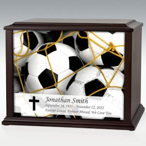 XL Soccer Balls Infinite Impression Cremation Urn - Engravable