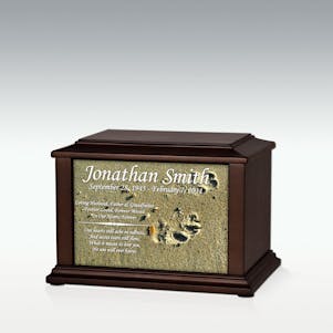 Small Dog Prints In Sand Infinite Impression Cremation Urn