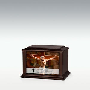 XS Jesus On Cross Infinite Impression Cremation Urn - Engravable