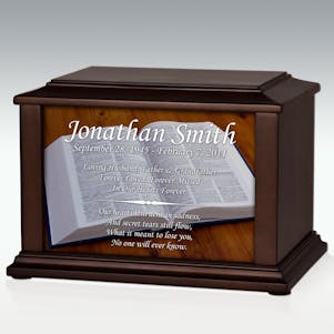 Large Book Infinite Impression Cremation Urn - Engravable