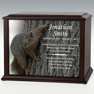 XL Squirrel Infinite Impression Cremation Urn - Engravable
