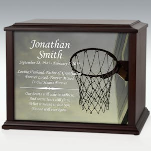 XL Basketball Hoop Infinite Impression Cremation Urn-Engravable