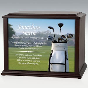 XL Golf Bag Infinite Impression Cremation Urn - Engravable