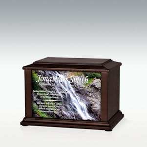 Small Gentle Waterfall Infinite Impression Cremation Urn