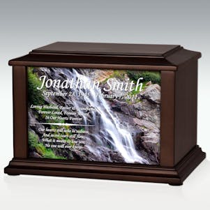 Large Gentle Waterfall Infinite Impression Cremation Urn
