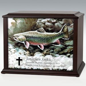 XL Trout Fish Infinite Impression Cremation Urn - Engravable