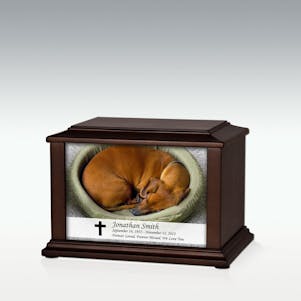 XS Sleeping Dog Infinite Impression Cremation Urn - Engravable