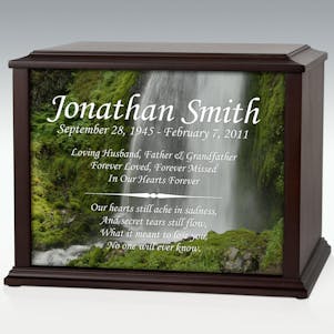 XL Waterfall Infinite Impression Cremation Urn - Engravable