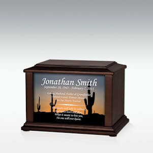 Small Cactus Sunset Infinite Impression Cremation Urn-Engravable