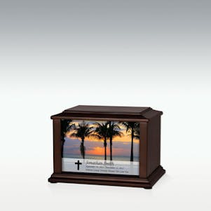 XS Palm Trees Infinite Impression Cremation Urn - Engravable