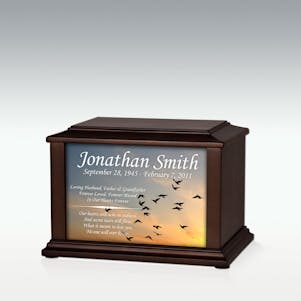 Small Birds Infinite Impression Cremation Urn - Engravable