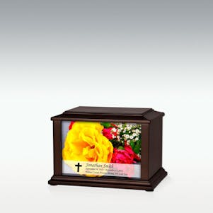 XS Yellow Rose Bouquet Impression Cremation Urn
