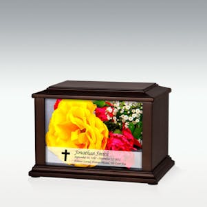 Small Yellow Rose Bouquet Infinite Impression Cremation Urn