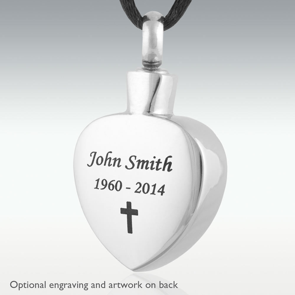 SJENERT Cremation Necklace Jewelry for Ashes -No Longer By My Side Forever  in My Heart Urn Pendant Necklace for Lover(Dad) - Walmart.com